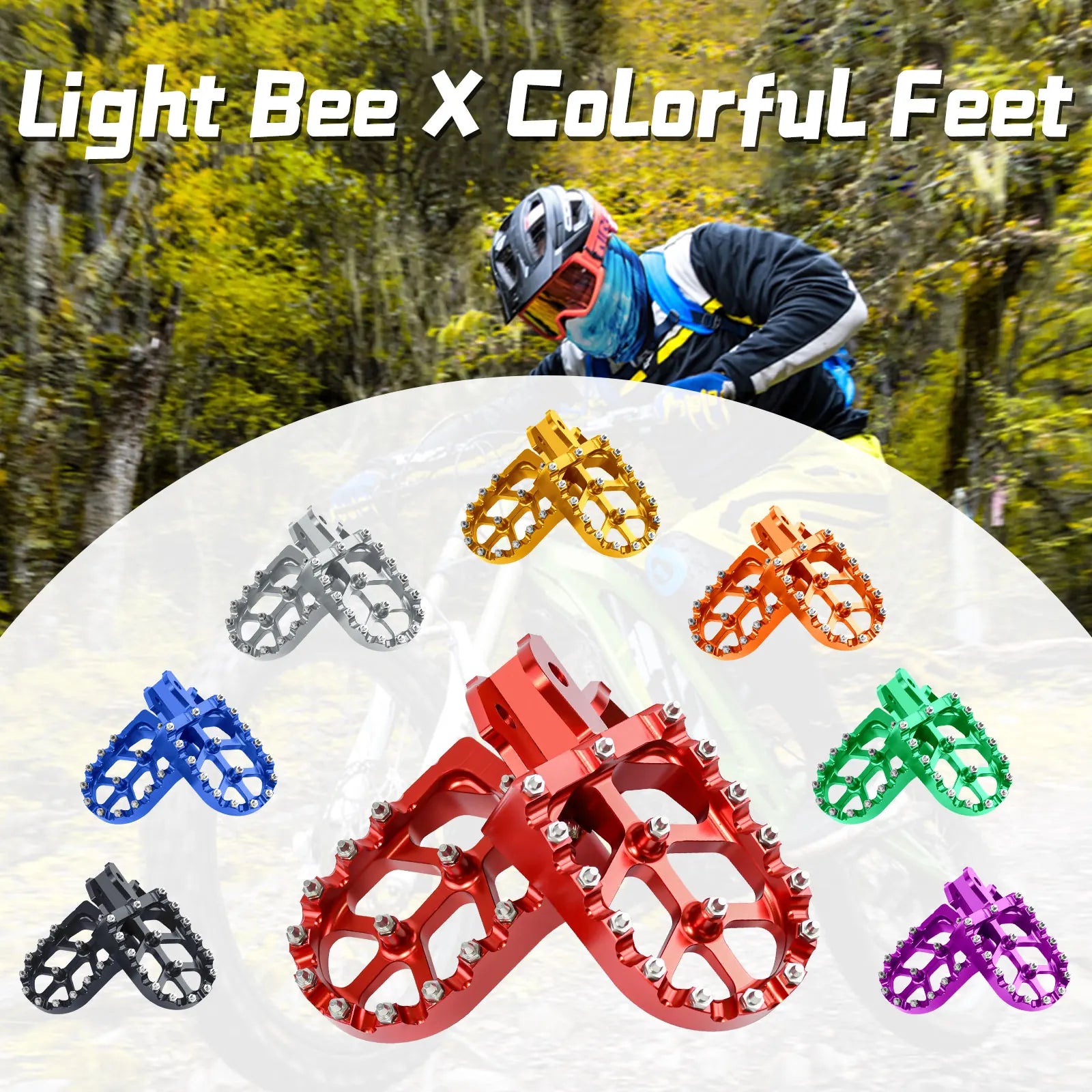 For Surron Foot Pegs Light Bee X/S Rest Footpegs Foot Pegs Electric Bike Off-road For SURRON Pedals Accessories Segway X160 X260