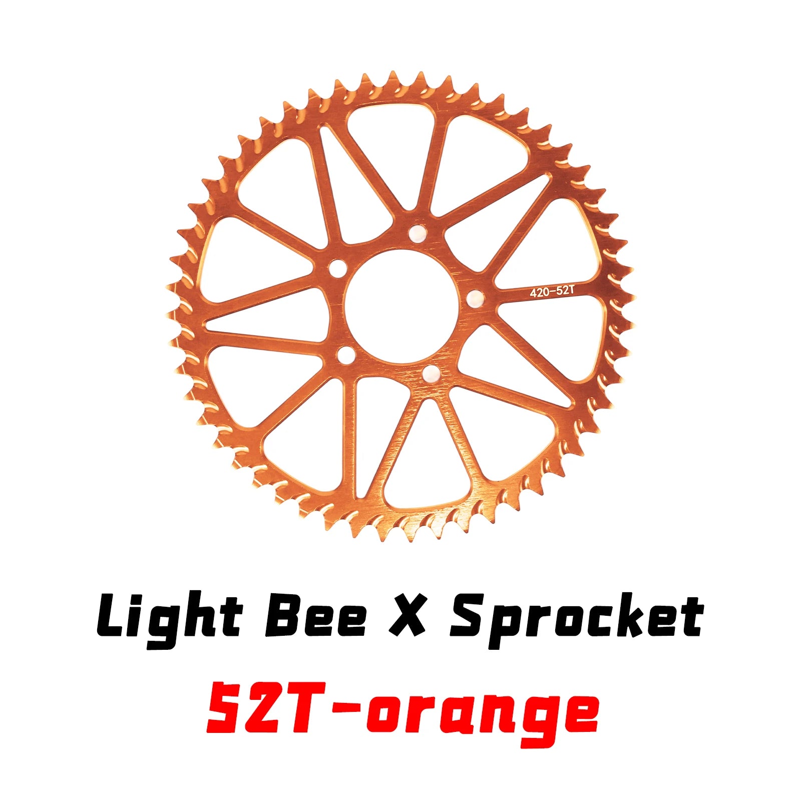 For Surron Light Bee S X Sprocket 48T 52T Tooth Plate Wheel Rear Chain Sprocket for Sur Ron for Segway X160 X260 Motorcycle Part