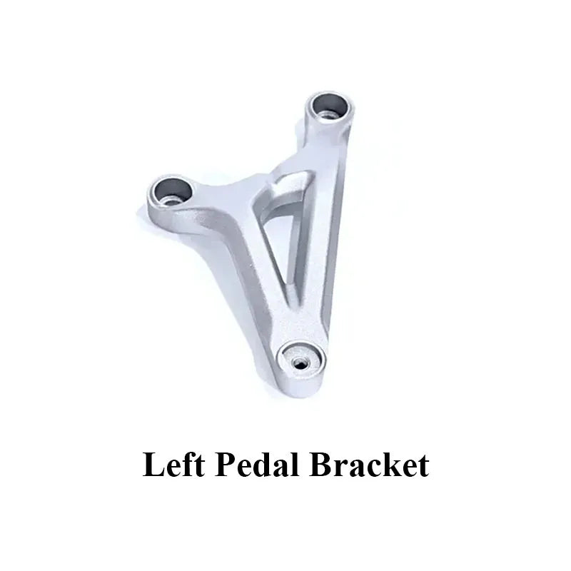 Motorcycles Pedal Tube for Super SOCO TS TC Pedal Bracket Thicken Silver Foot Pedal Assembly Connect Bracket Electric Bike Parts