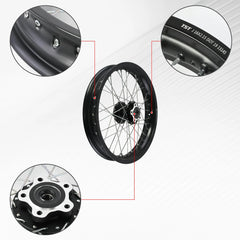 16/17 Inch Electric Bike for Surron Light Bee X Spoked Motorcycle Wheels Rims Set Aluminum Alloy Assembly Off-road Motorcycles
