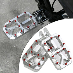 Silver Pedals for Surron Light Bee X Segway X160 X260 New Customized Modified Pedals Foot Pegs E-Bike for SurRon Motorcycle Part