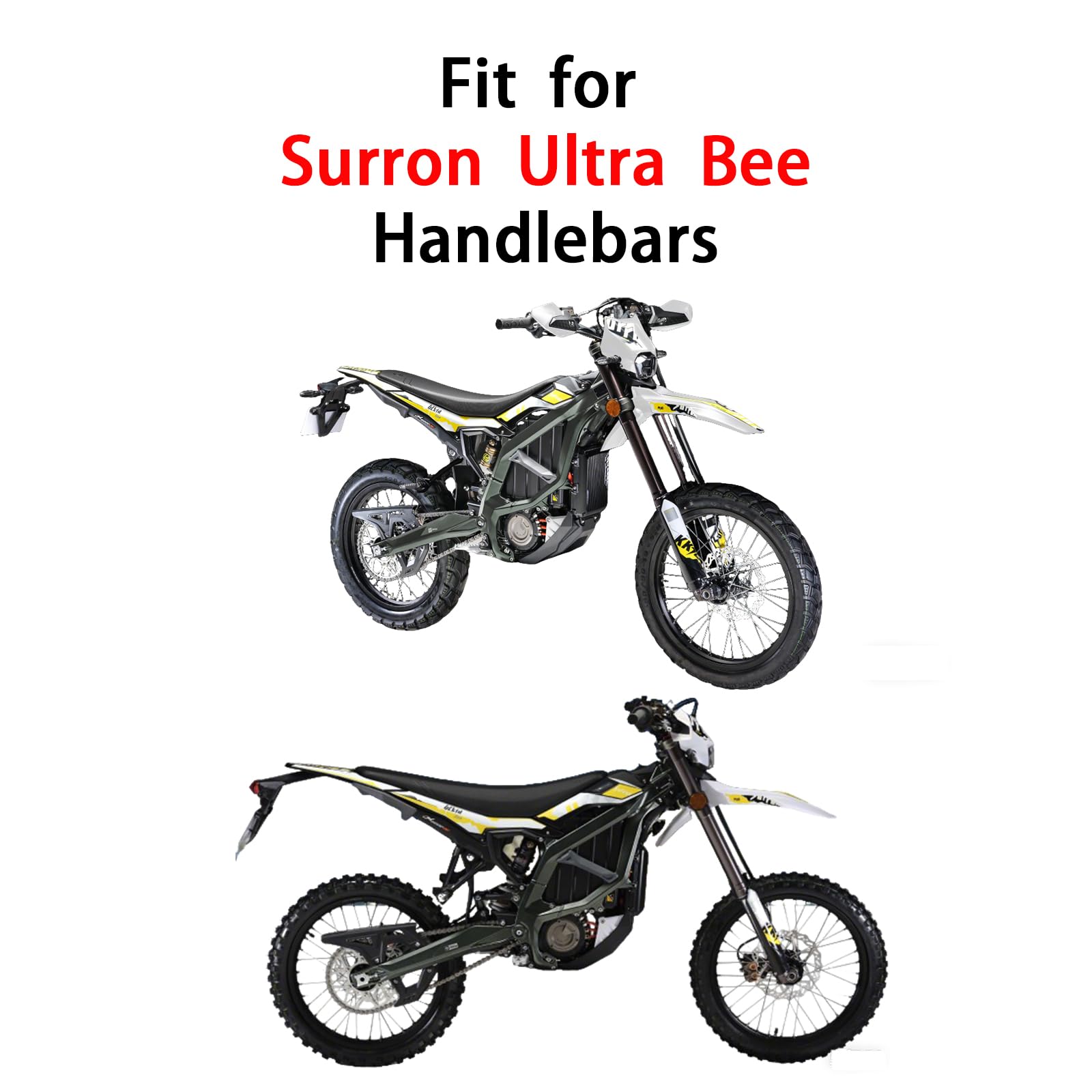 Handlebar Cover for Surron Ultra Bee, Water Transfer Carbon Fiber Pattern Hand Guard Hand Bar Protect Cover for Sur Ron Offroad E-Bike Dirtbike