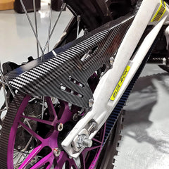 Chain Cover Water Transfer Carbon Fiber Pattern Chain Guard Box for Surron Light Bee X/S/X160/260 Off-road Electric Bike Motorcycle Accessories Chain Guard Sur-ron Parts Suron