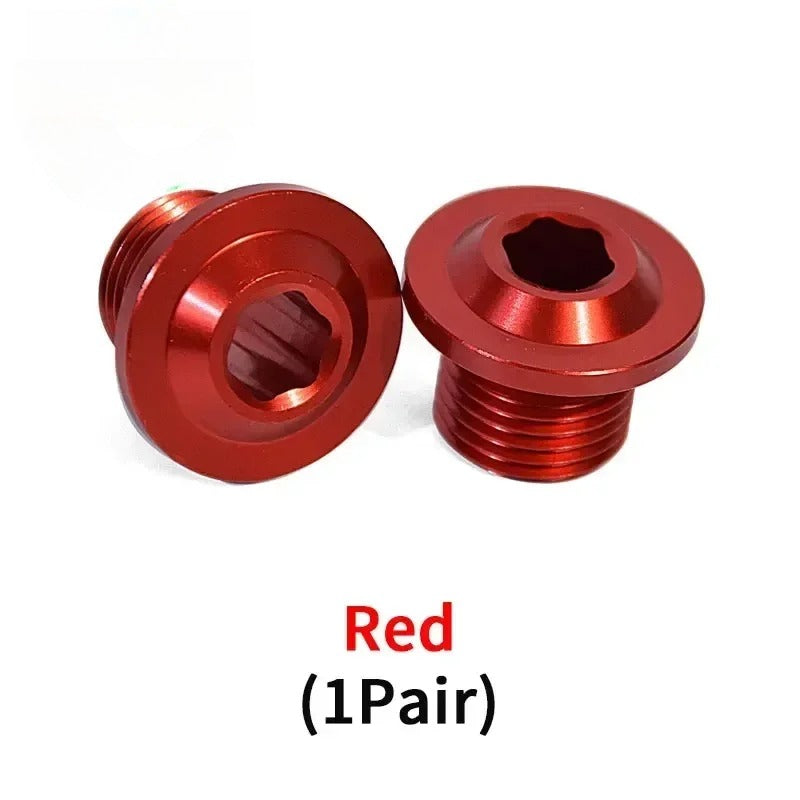 One Pair for Light BeeX Segway X160 X260 DNM and KKE Nut Front Fork Front Axle Screw High-strength Aviation Aluminum Alloy