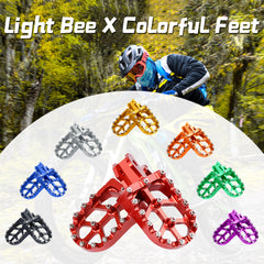 For Footpegs Foot Pegs Rests Pedals Support Light Bee X SegwayX160 X260 E-bike Sur-Ron Scooter Dirtbike Motorcycles Accessorie