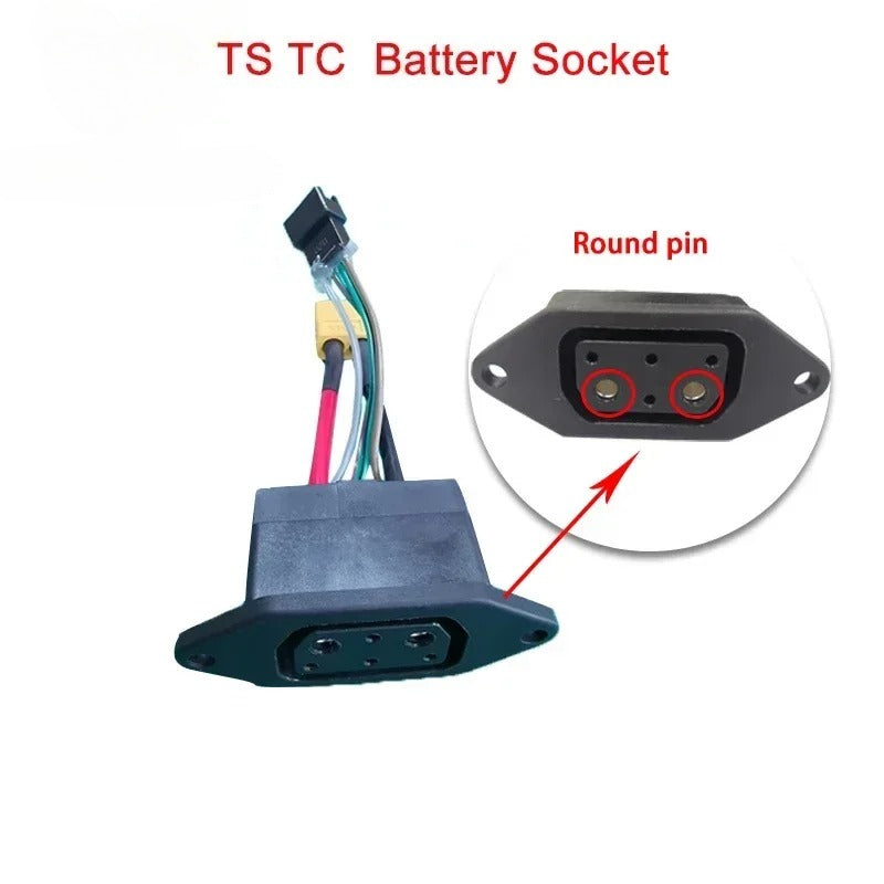 For Super SOCO Battery Connector TS TC Original Motorcycles Accessories Body Charging Plug Battery Socket Cable Electric Bikes