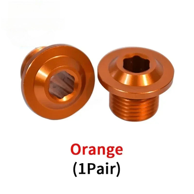 One Pair for Light BeeX Segway X160 X260 DNM and KKE Nut Front Fork Front Axle Screw High-strength Aviation Aluminum Alloy
