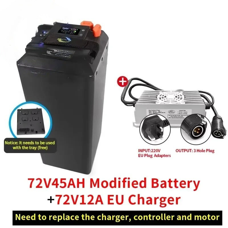 For Surron Light Bee X Battery Large Capacity Bluetooth 60V Direct Replacement Ant BMS For SurRon Motorcycles Off-road Dirtbike