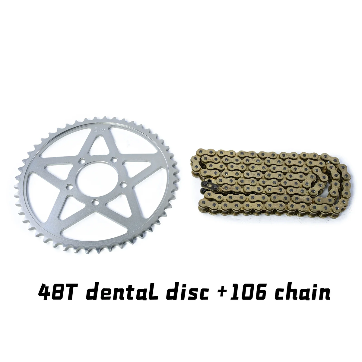 Woodniu Racein Surron Light Bee X/S Chain and Sprocket Kit - 48T Rear Sprocket & 106 Chains Set for Surron Light Bee X & S Electric Dirt Bike