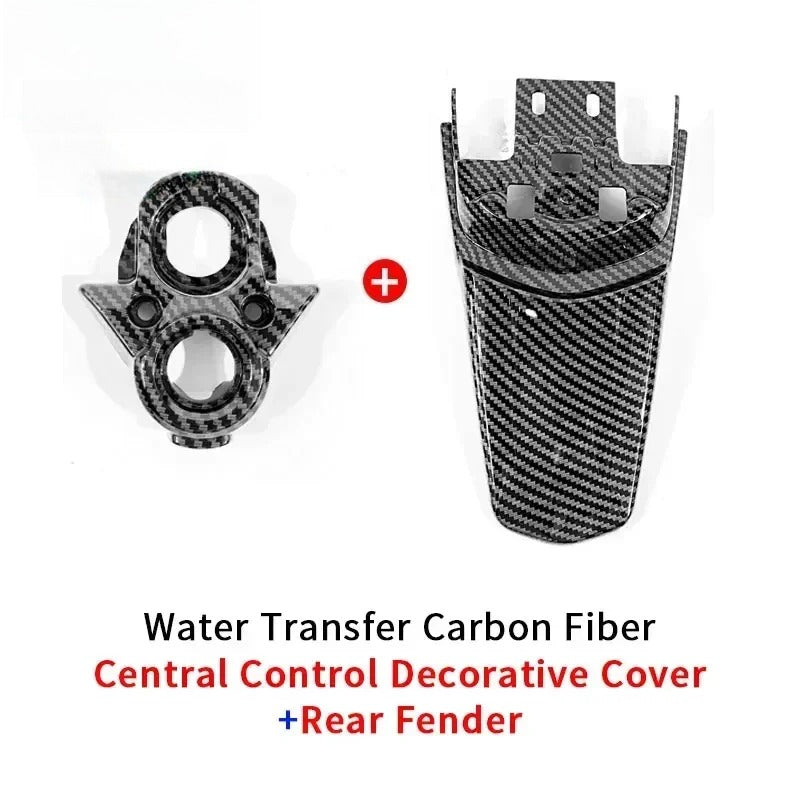 Carbon Fiber Full Bike Water Transfer Parts Fender Rear Mudguard Battery Sur-Ron Parts Compartment Cover Motorcycle Accessories