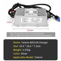 For Talaria Sting 60V12A Charger TALARIA Charging Tools Motocross Dirtbike Off-road Motorcycles Accessories