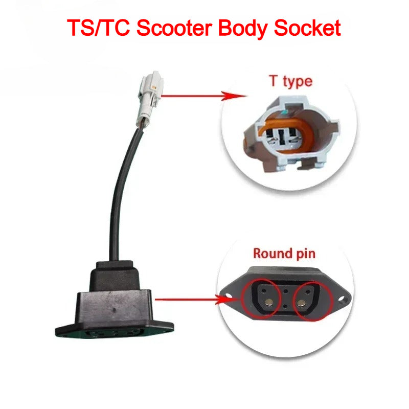 For Super SOCO Plug TS TC Original Motorcycles Accessories Body Charging Plug Battery Socket Cable Charge Discharge Wire