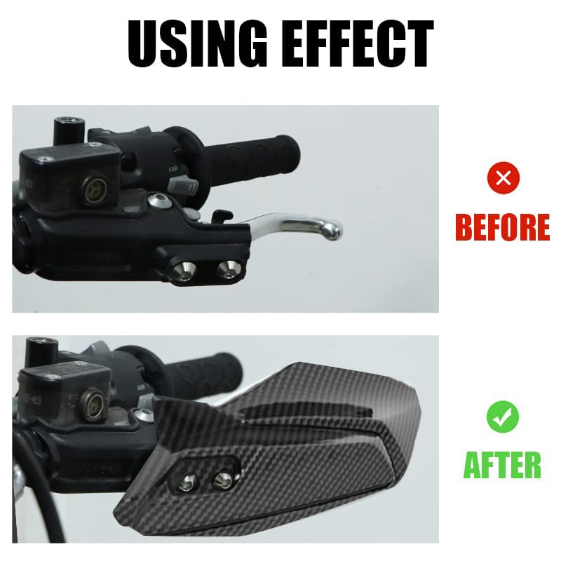 Handlebar Cover for Surron Ultra Bee, Water Transfer Carbon Fiber Pattern Hand Guard Hand Bar Protect Cover for Sur Ron Offroad E-Bike Dirtbike
