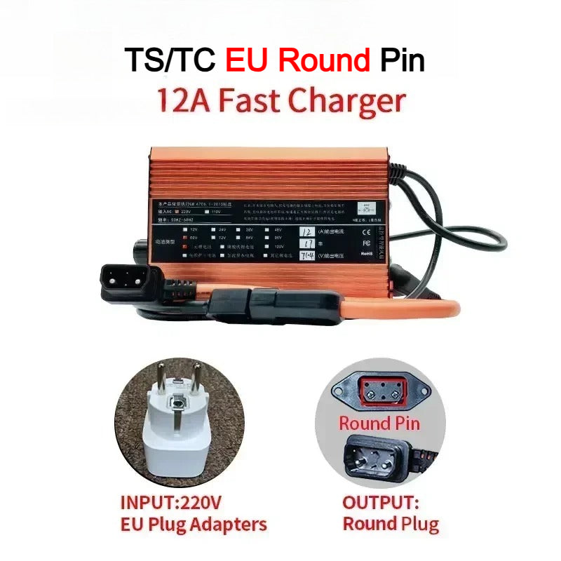 For Super SOCO TS TC MAX Charger 12A Adjustable High Current Fast Charging Outdoor Motorcycle Accessories TC-MAX