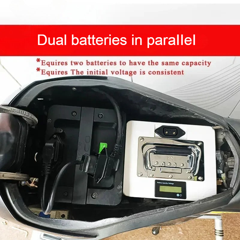 60V 55AH 60AH Large Capacity Battery for Super SOCO TS TC Ant BMS Direct replacement Compatible with Dual Batteries