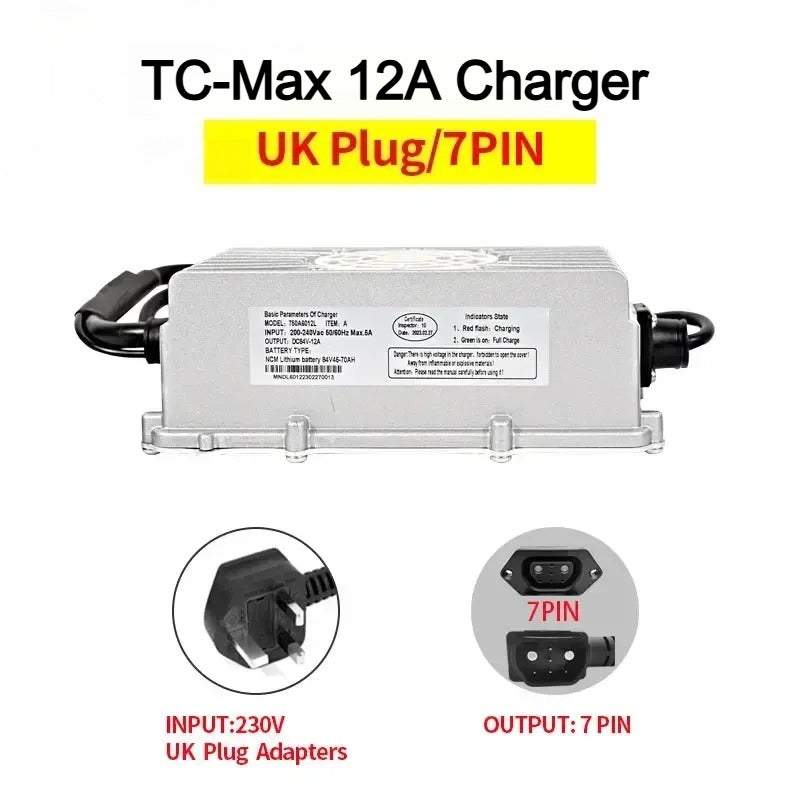 For Super SOCO TC MAX Charger Waterproof 72V12A High Current Fast Charging Outdoor Electric motorcycle Accessories For TC-MAX