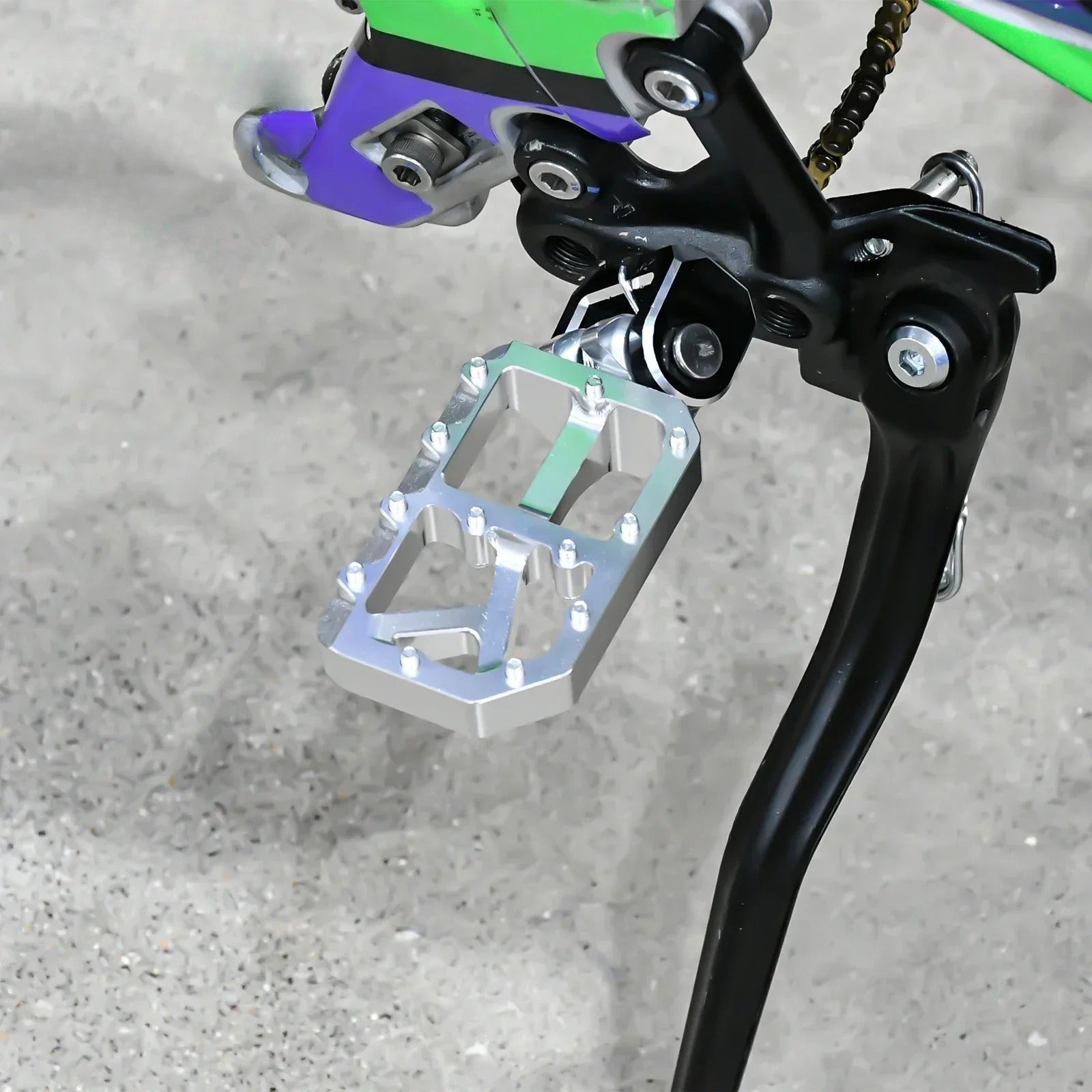 For Light BeeX SegwayX160 X260 2025 New Customized Modified Pedal Silver Foot Pedal Off-Road Electric For Motorcycle Accessories