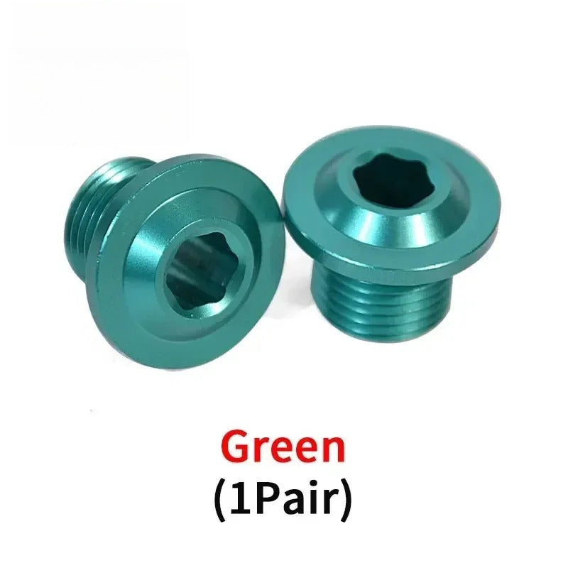 One Pair for Light BeeX Segway X160 X260 DNM and KKE Nut Front Fork Front Axle Screw High-strength Aviation Aluminum Alloy