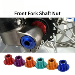 One Pair for Light BeeX Segway X160 X260 DNM and KKE Nut Front Fork Front Axle Screw High-strength Aviation Aluminum Alloy