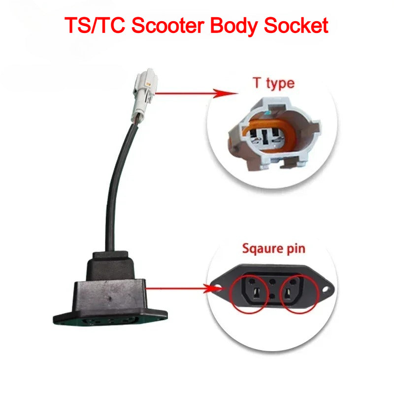 For Super SOCO Plug TS TC Original Motorcycles Accessories Body Charging Plug Battery Socket Cable Charge Discharge Wire