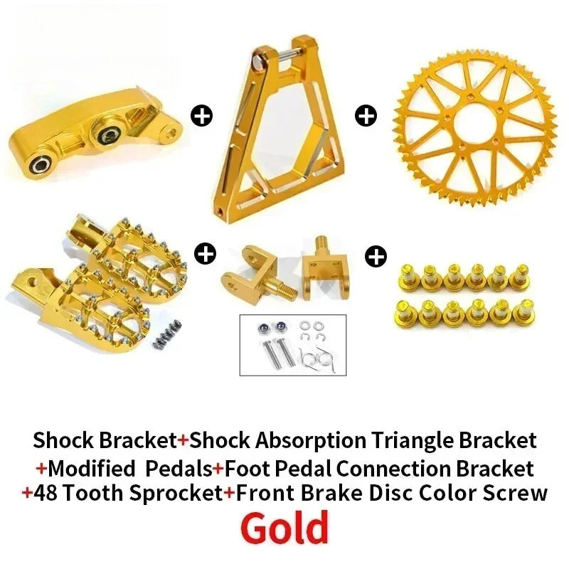 For Shock Absorbing Tripod Reinforced Rear Triangle Suspension CNC Sur-Ron Full Bike Modification Frame Motorcycle Accessories