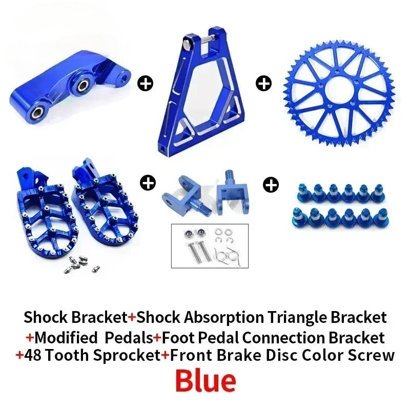 For Shock Absorbing Tripod Reinforced Rear Triangle Suspension CNC Sur-Ron Full Bike Modification Frame Motorcycle Accessories