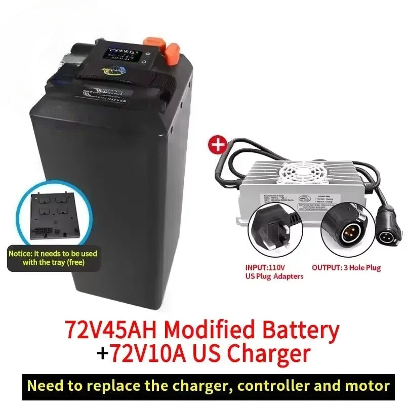 For Surron Light Bee X Battery Large Capacity Bluetooth 60V Direct Replacement Ant BMS For SurRon Motorcycles Off-road Dirtbike