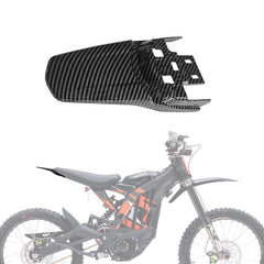 Rear Fender for SurRon Sur Ron X S LBX/ Segway X160 X260, Imitation Carbon Fiber Long Back Mudguard for Surron Sur Ron Light Bee X/S Segway X260 X160 Electric Dirt Bike Parts, Easy Installation, Gift