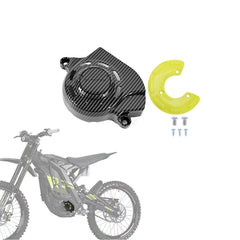 Motorcycle Motor Protection Cover For Light Bee Water Transfer Carbon Fiber Motor Pulley Guard Sur-Ron Off-Road Bike Accessories
