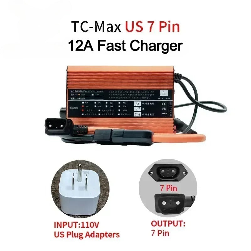 For Super SOCO TS TC MAX Charger 12A Adjustable High Current Fast Charging Outdoor Motorcycle Accessories TC-MAX