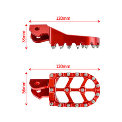 For Footpegs Foot Pegs Rests Pedals Support Light Bee X SegwayX160 X260 E-bike Sur-Ron Scooter Dirtbike Motorcycles Accessorie