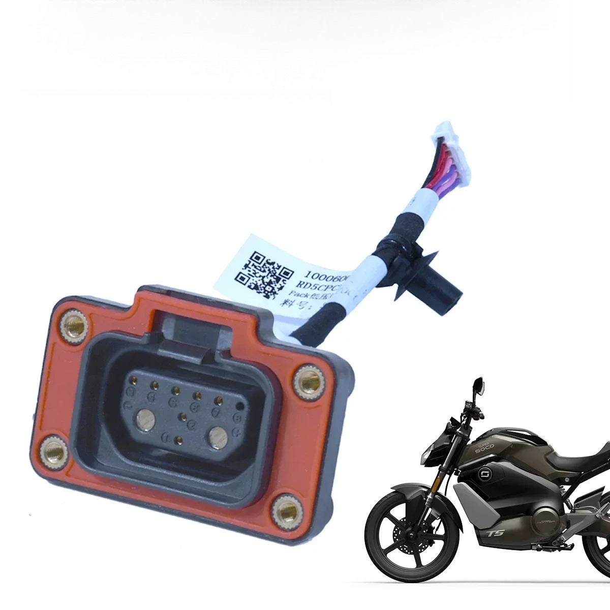 For Super SOCO TS Street Hunter TC Wanderer Aviation Socket Battery Body Charging Plug Battery Socket Charge Discharge Cable