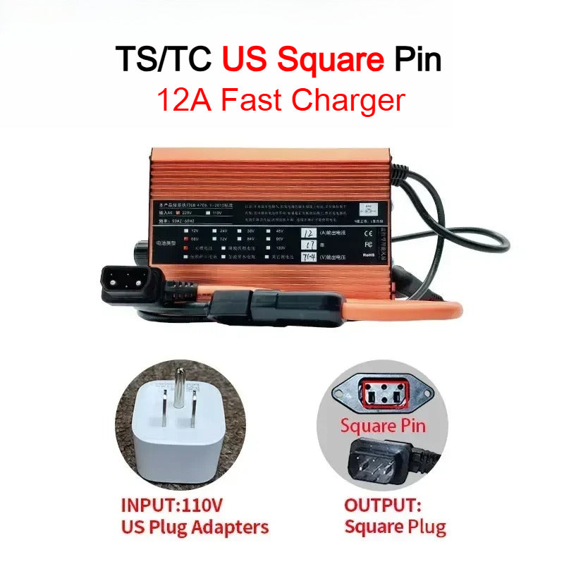For Super SOCO TC TS Charger 12A Adjustable High Current Fast Charging Outdoor Motorcycle Accessories