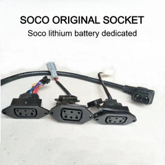 For Super SOCO Plug TS TC Original Motorcycles Accessories Body Charging Plug Battery Socket Cable Charge Discharge Wire