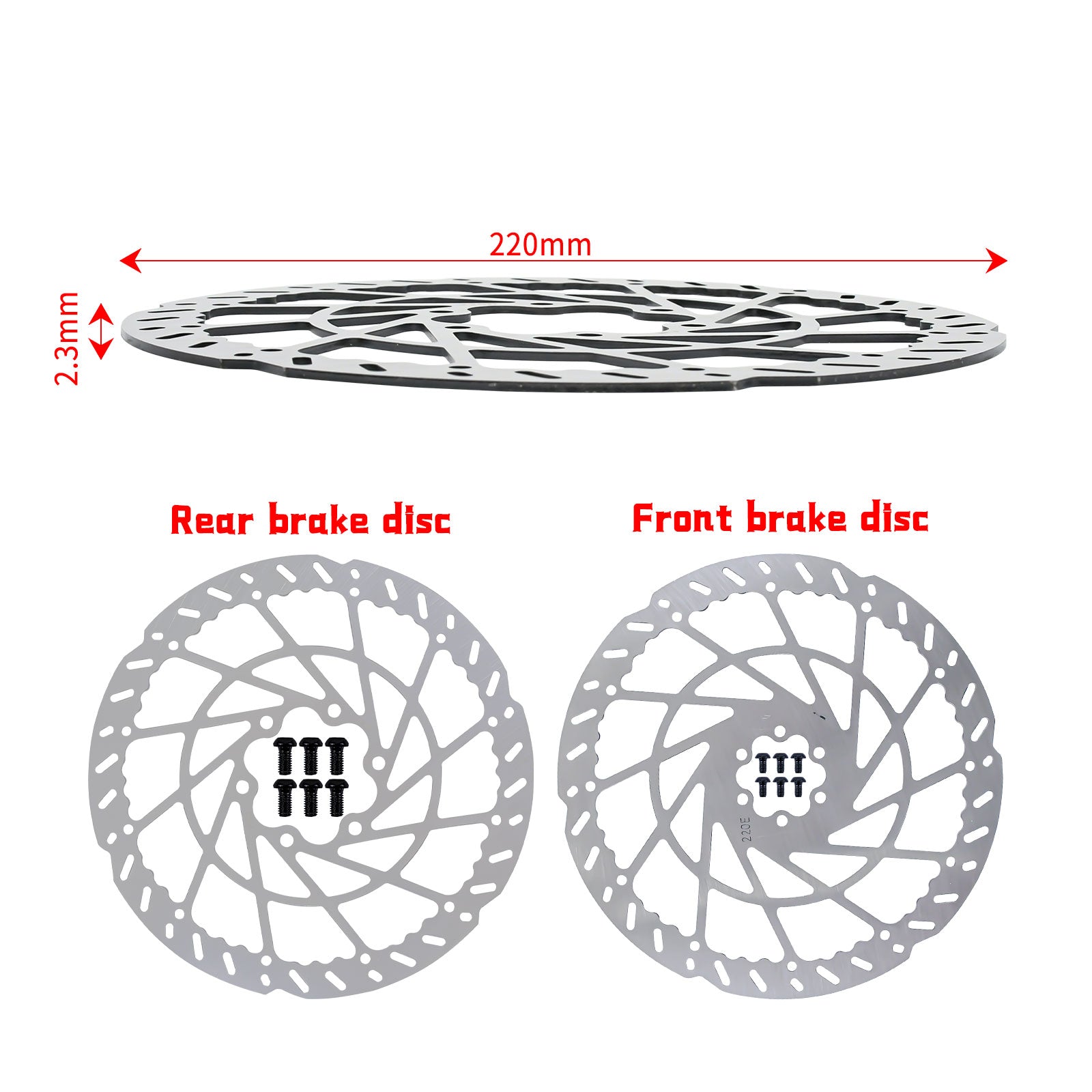 For Talaria Sting 220mm Motor Rear Disc Motorcycle Original Front Rear Brake Disc Off-Road Dirtbike Electric Vehicle Motorcycles